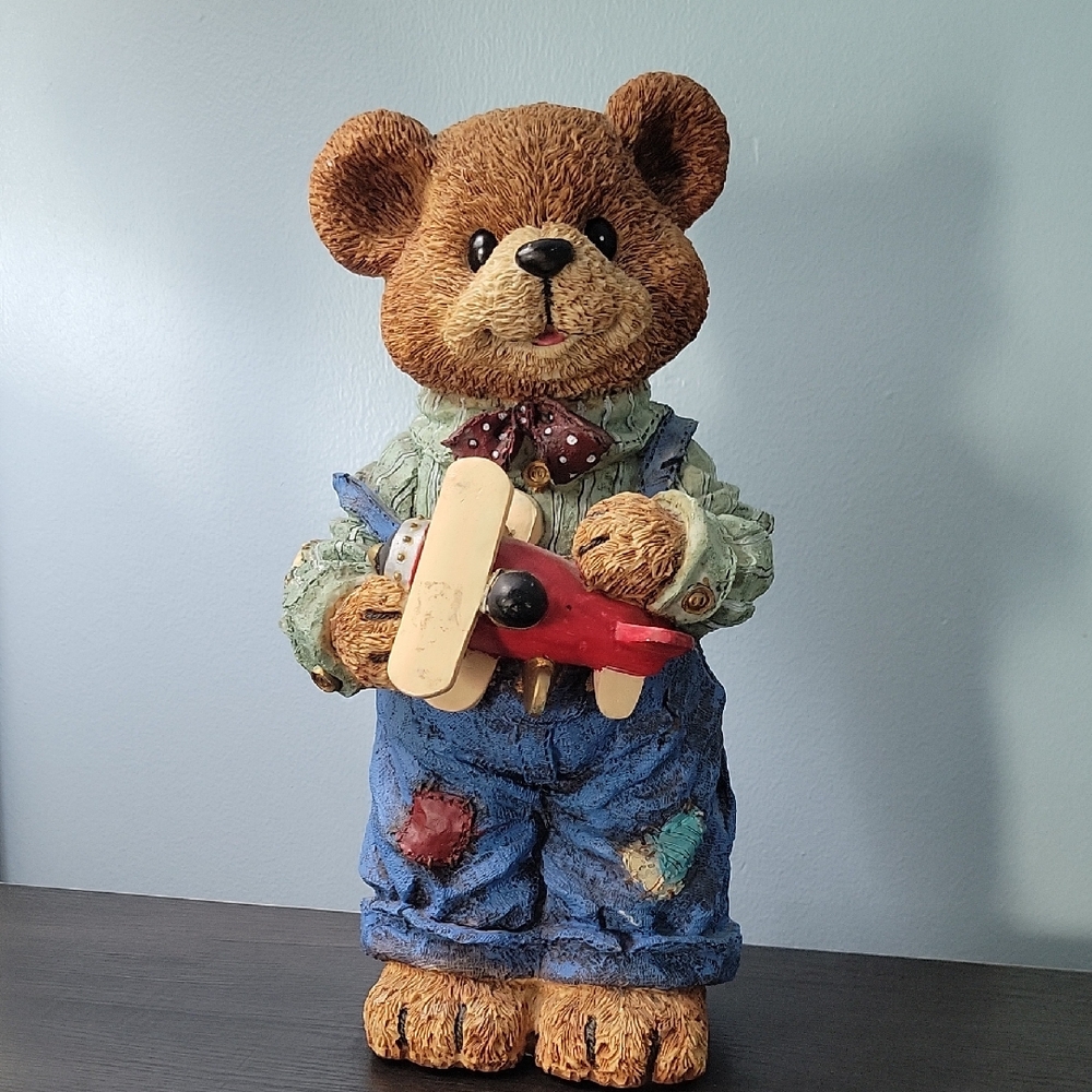Care Bears Ceramic Figurine with Red and Blue Accents